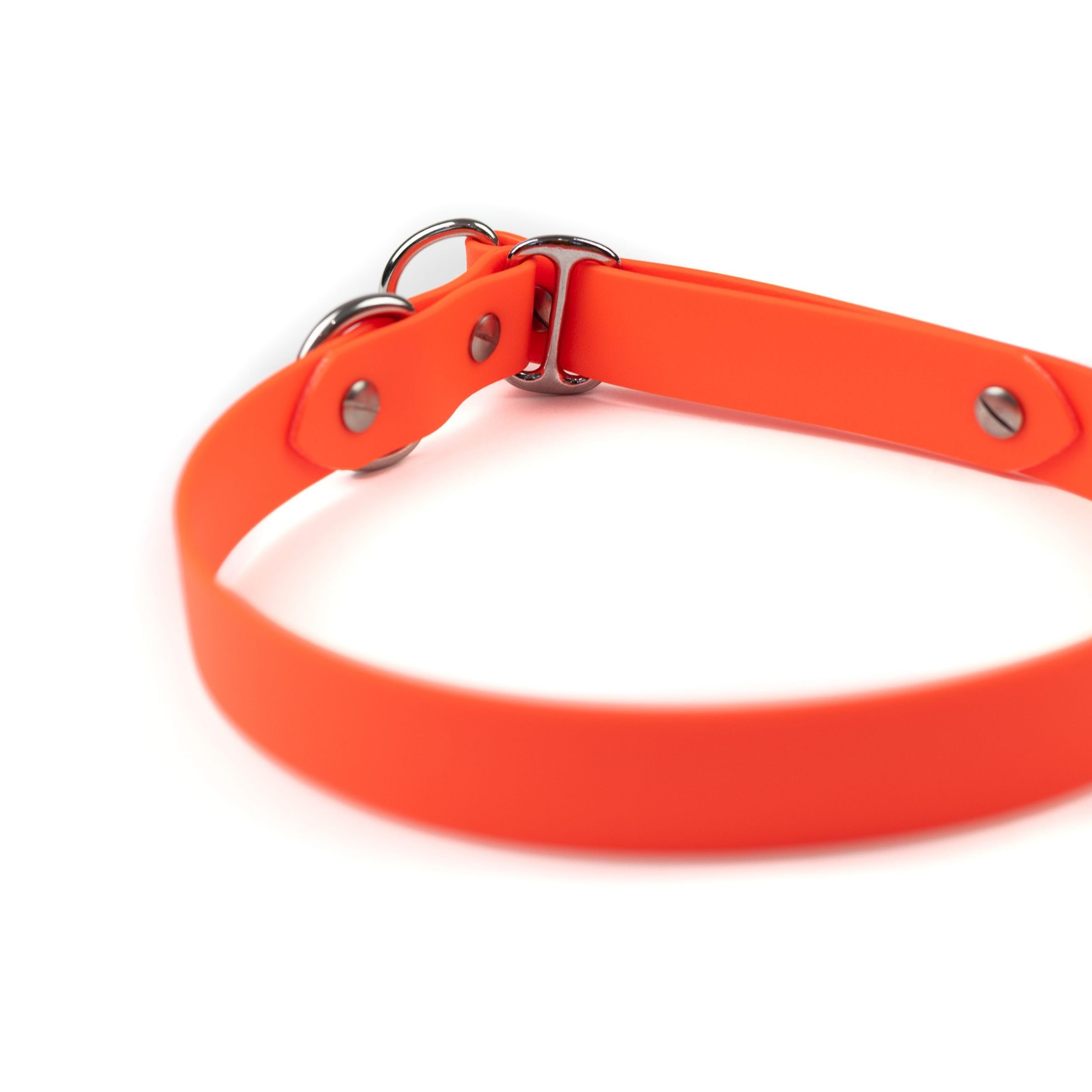 orange and stainless steel classic 1" limited slip collar