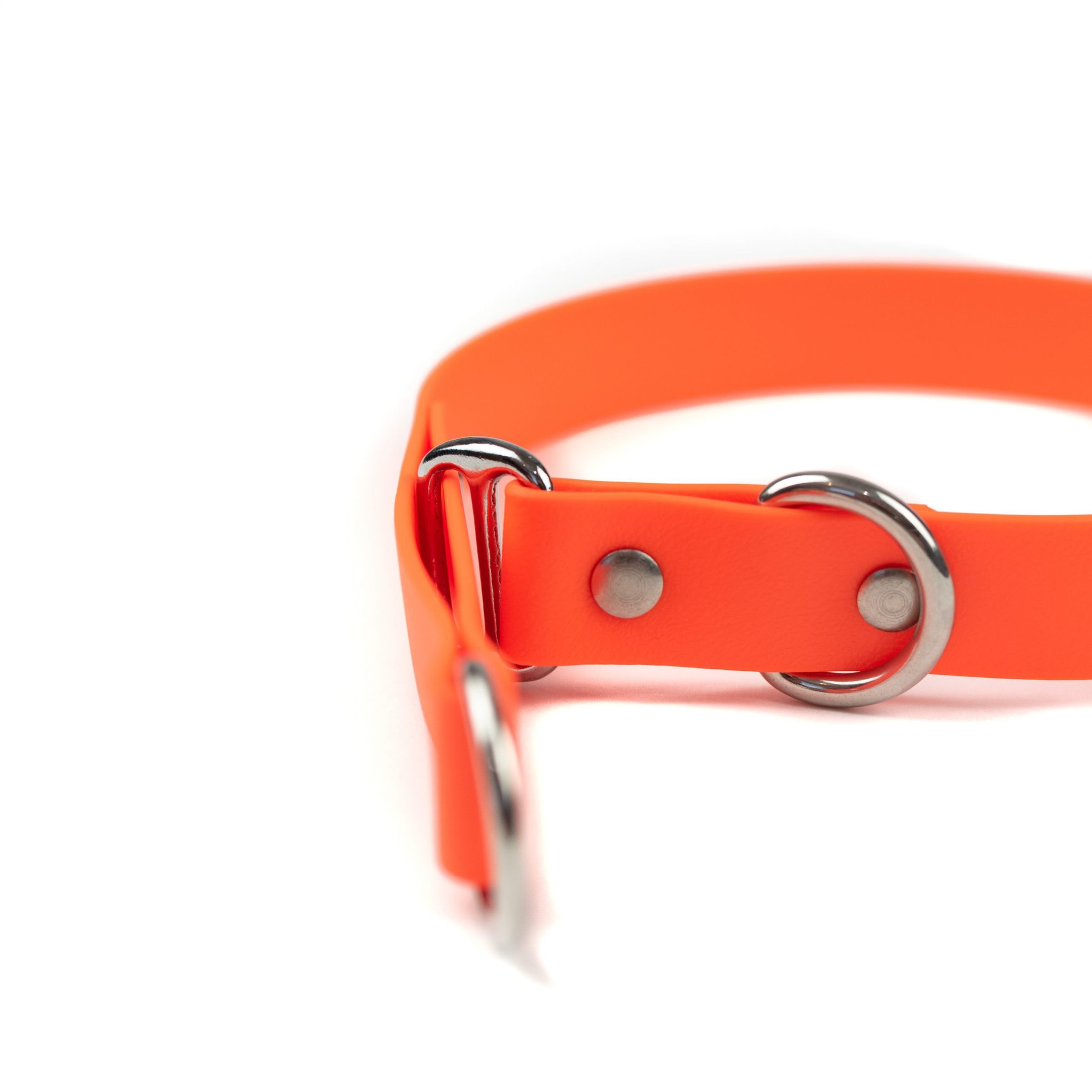 orange and stainless steel classic 1" limited slip collar