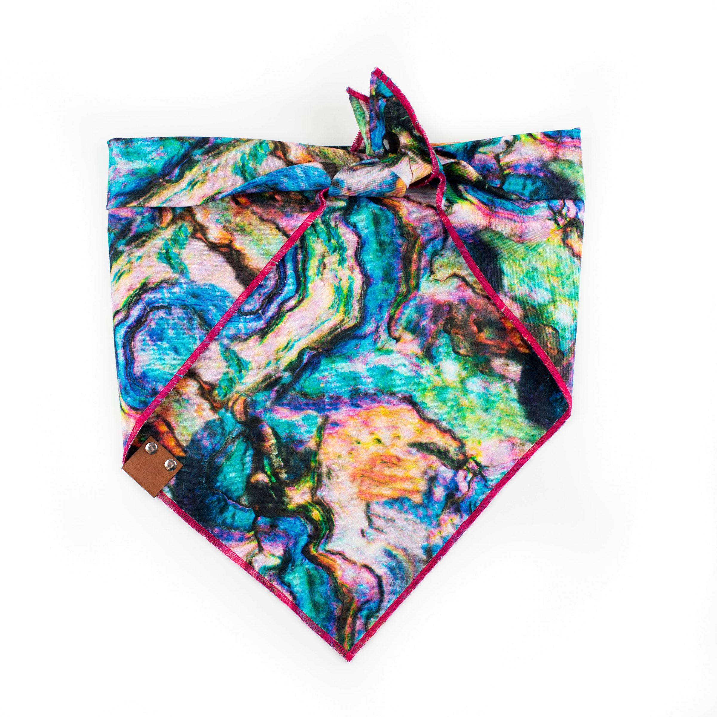 Rainbow swirl dog bandana